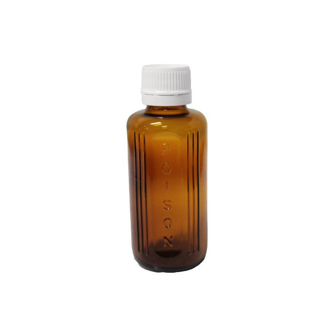 Amber Glass Bottles with CRC Cap 50ml