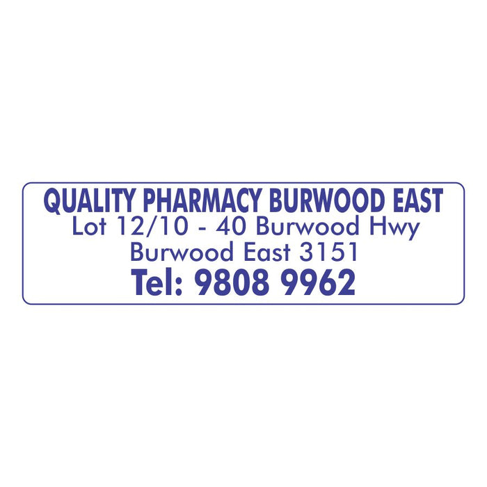 Quality Pharmacy Burwood East S3 Address Labels (Inclusive 15% Off Applied)